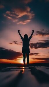 A girl is happy as she has started giving herself the value